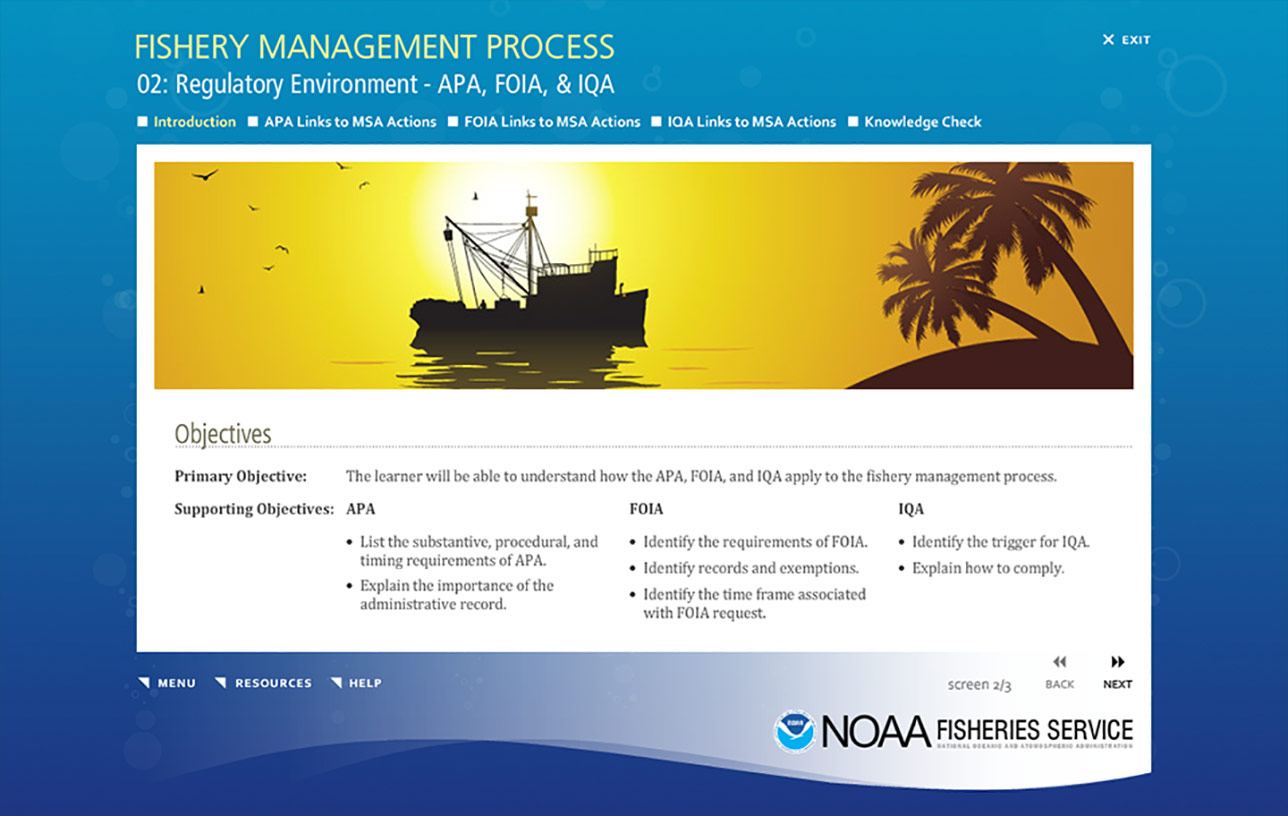 NOAA Fishery Management Process (e-Learning) Image 05